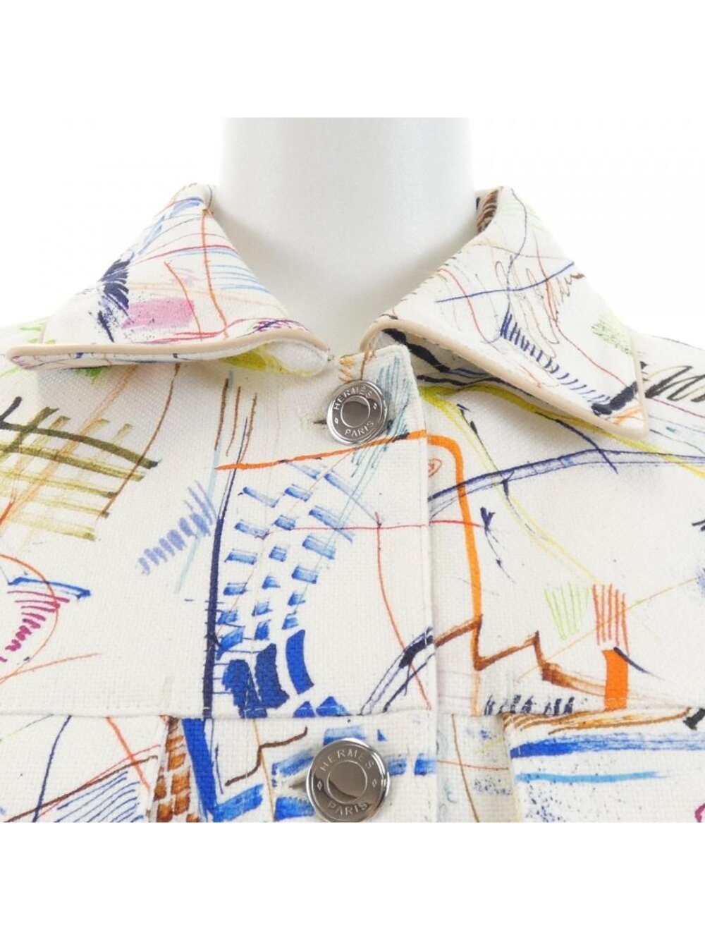 ★SOLD★ Hermes Chevaloscope Jacket White - Picture 6 of 7